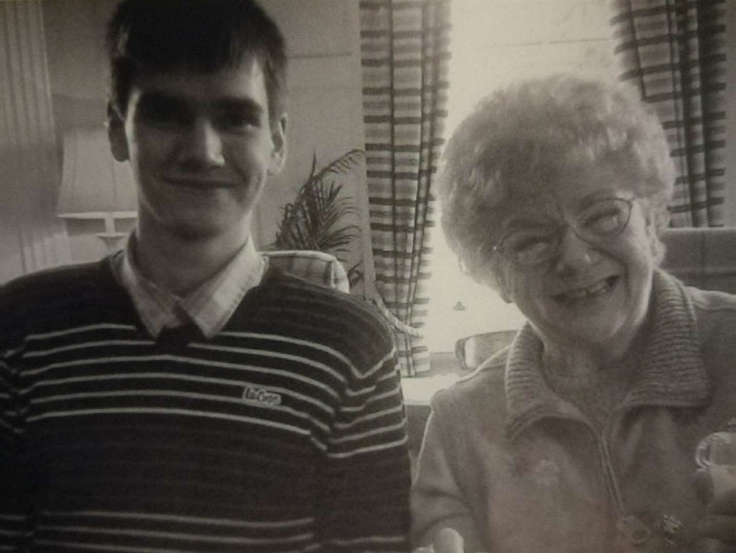 Daniel Whitworth with his grandmother Barbara Whitworth (Family Handout/PA)