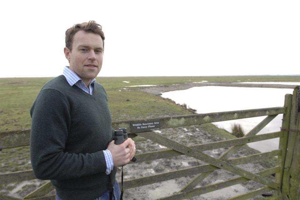 Gareth Fulton at Elmley Nature Reserve