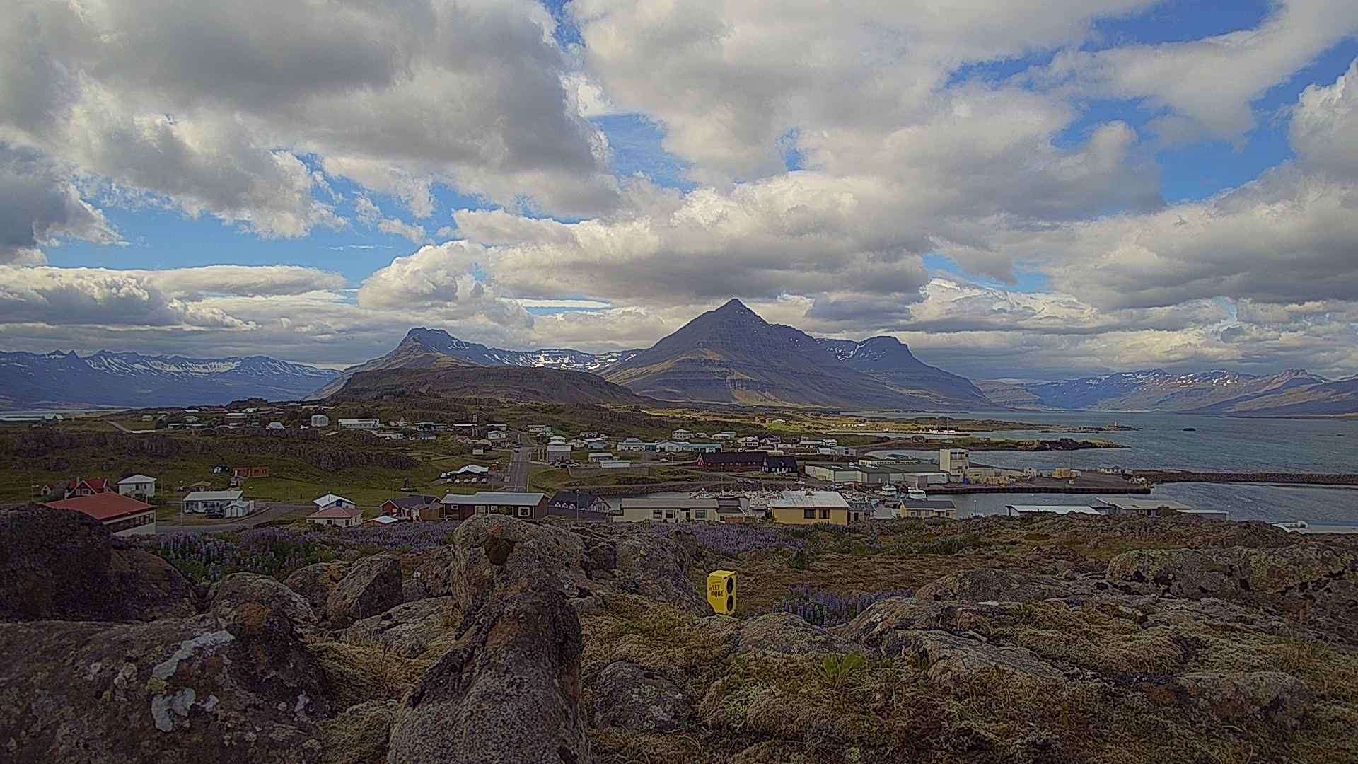 Speakers have been placed in seven remote locations in Iceland, including Djupivogur (Inspired by Iceland/PA)