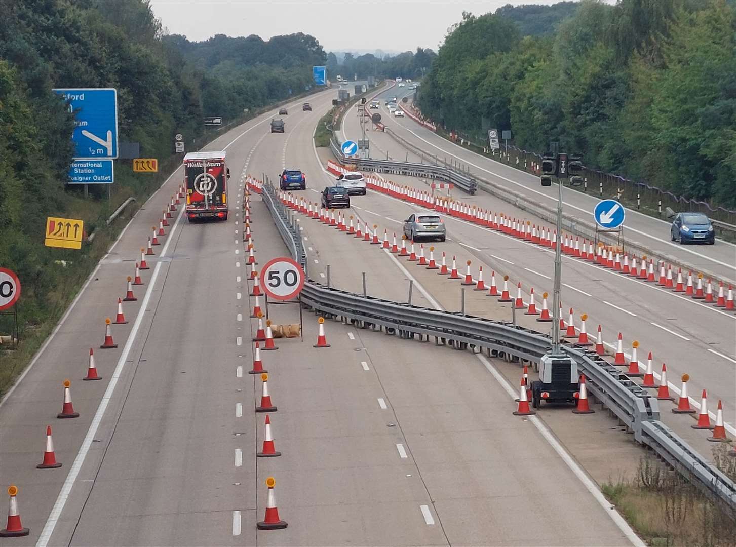 The M20 will be closed overnight on December 15 and will reopen as a contraflow ahead of Christmas