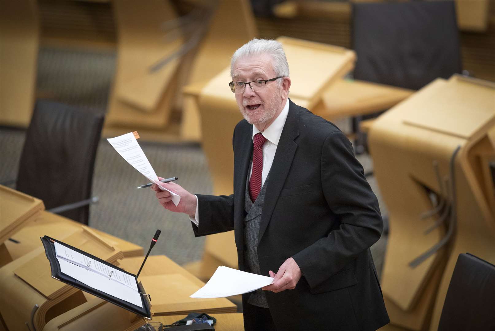 Constitution Secretary Mike Russell has declared the SNP intends to publish a draft Bill on a second vote (Jane Barlow/PA)