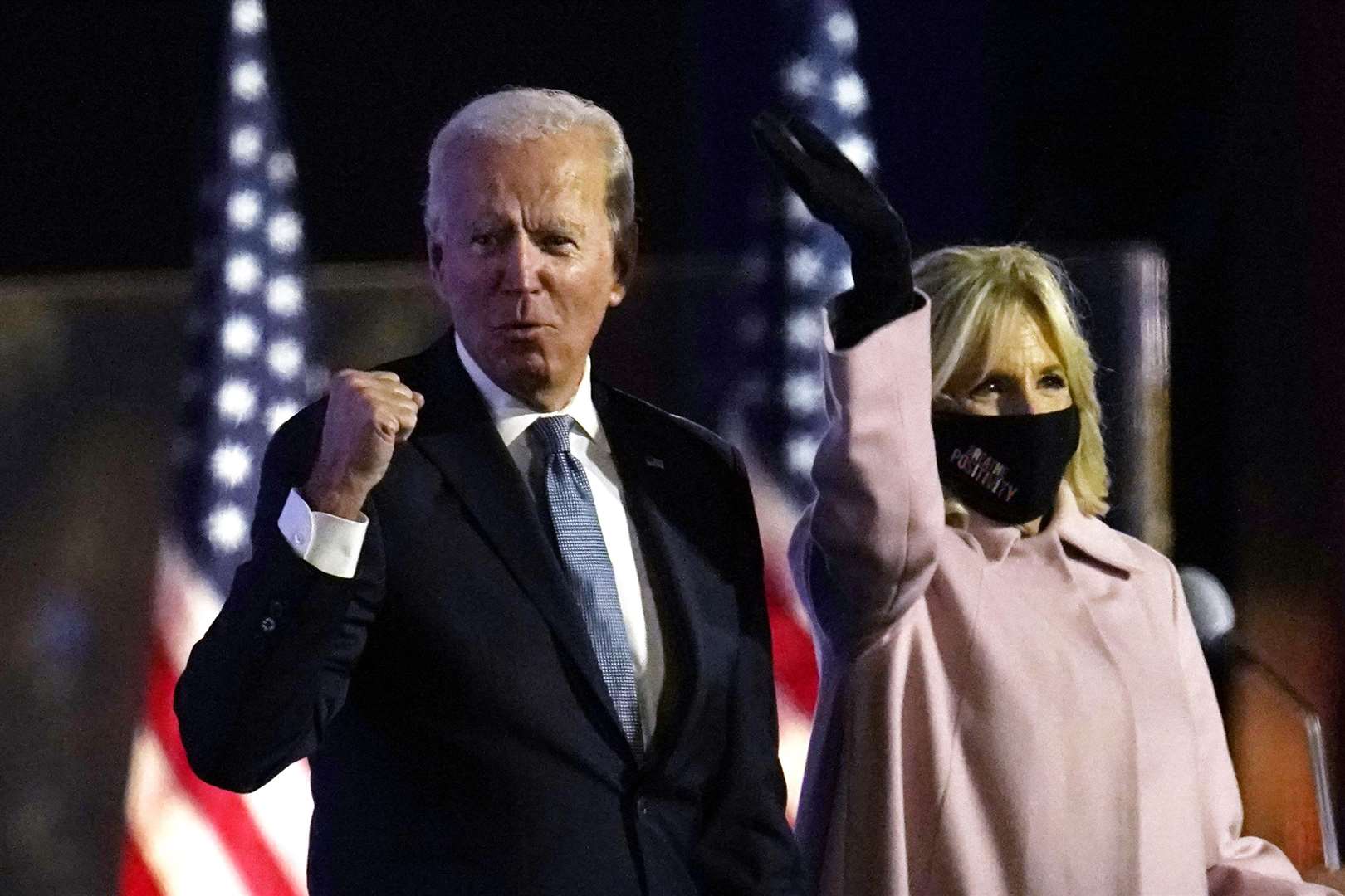 Joe Biden and his wife Jill (AP)