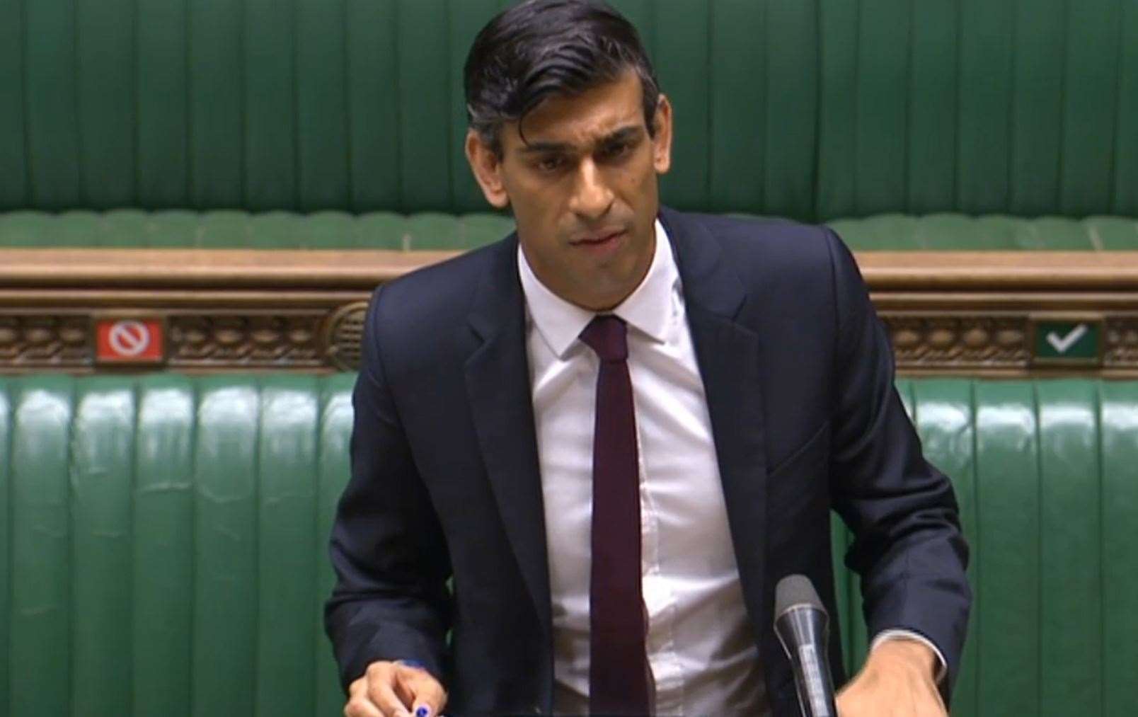 Chancellor Rishi Sunak told the Commons the virus’s resurgence poses a threat to the UK’s ‘fragile’ economic recovery (House of Commons/PA)