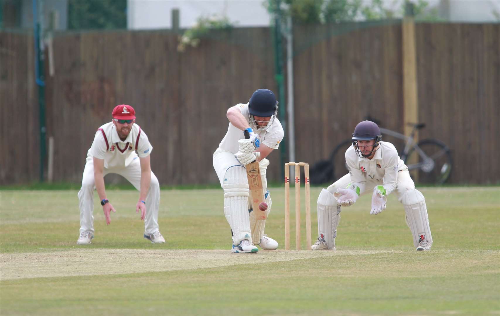 Jimmy Anyon bats for Lordswood against Bexley at Lordswood Cricket Club last summer in the Kent League Picture: John Westhrop