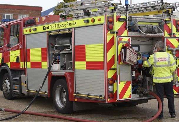 Fire in Shortlands Road, Sittingbourne