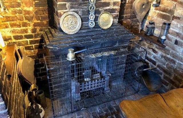 The pub boasts a great inglenook fireplace with a whole host of accompanying ornaments