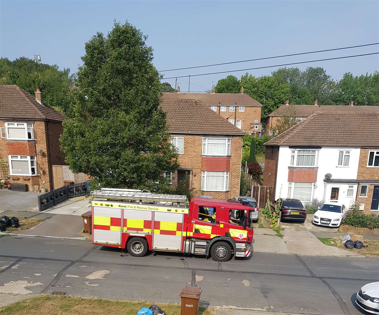 Emergency services were called to The Tideway in Rochester