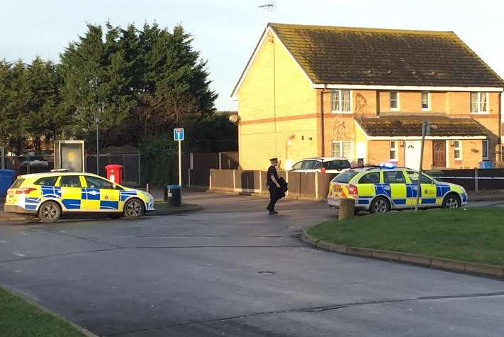 Police have cordoned off the road