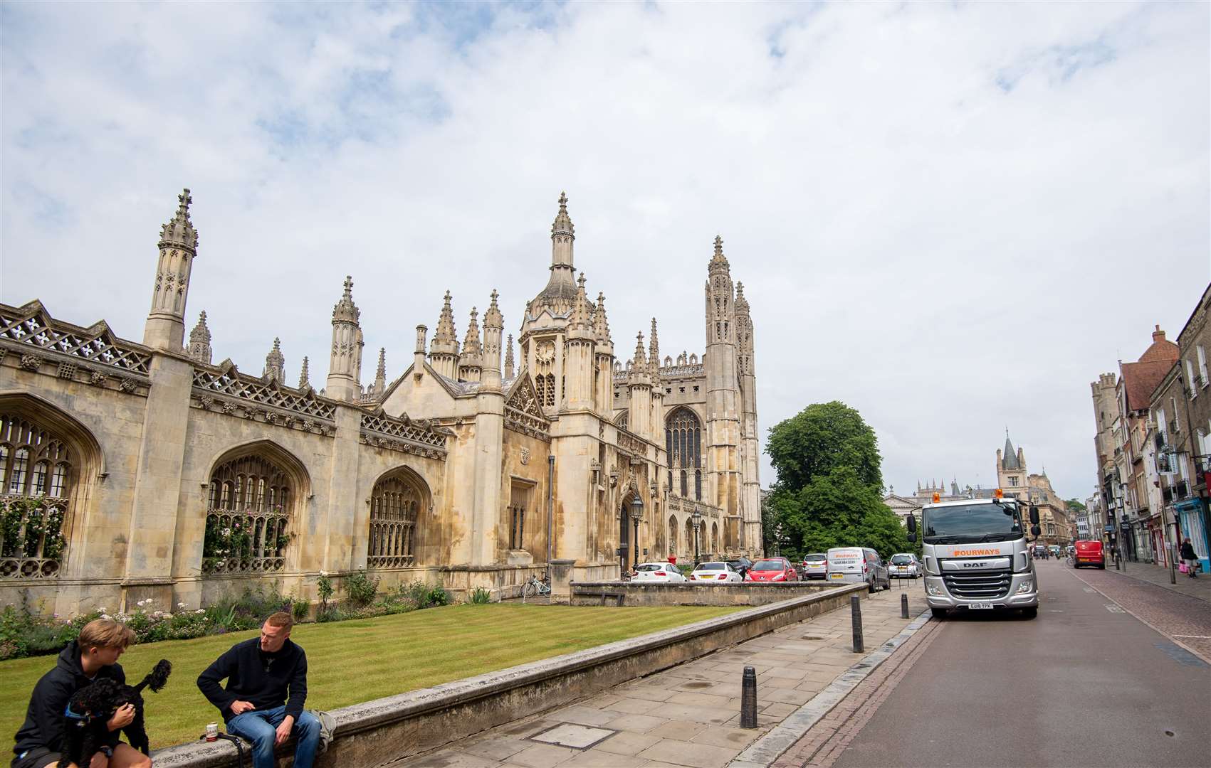 Without the usual throngs of students and tourists, King’s Parade in Cambridge is still an eerie scene… (Joe Giddens/PA)