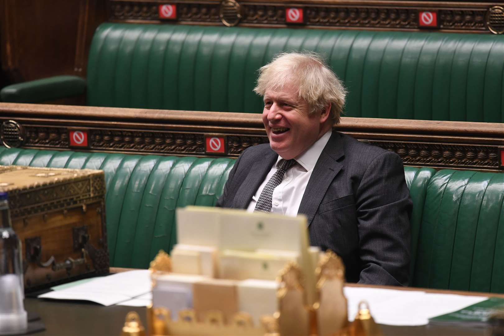 Prime Minister Boris Johnson during the debate in the House of Commons on the EU (Future Relationship) Bill (UK Parliament/Jessica Taylor)