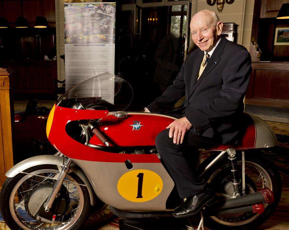 Motor sport legend John Surtees OBE