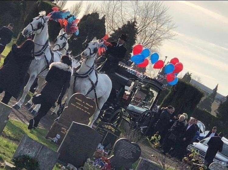 The funeral of Ollie Jones in Maidstone in December (12957402)