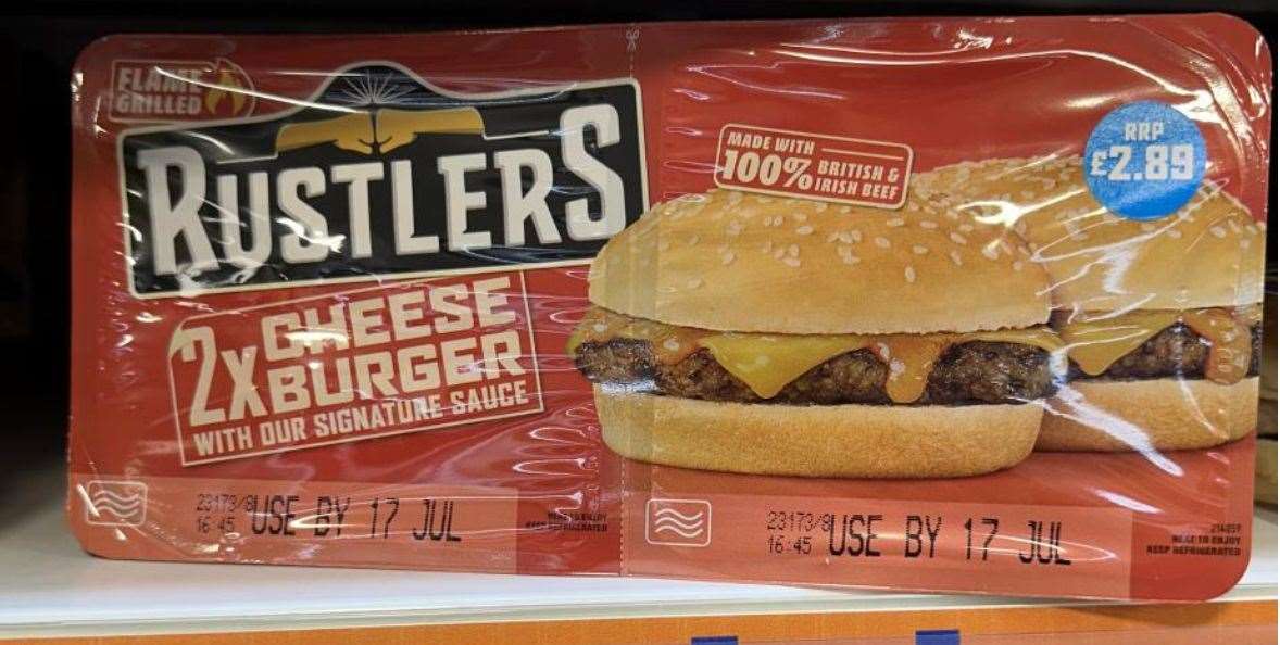 Burgers past their sell-by date were found on the shelves