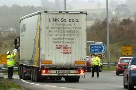 Cllr Paul Carter says charging foreign lorries to use the roads could fund a third Thames crossing