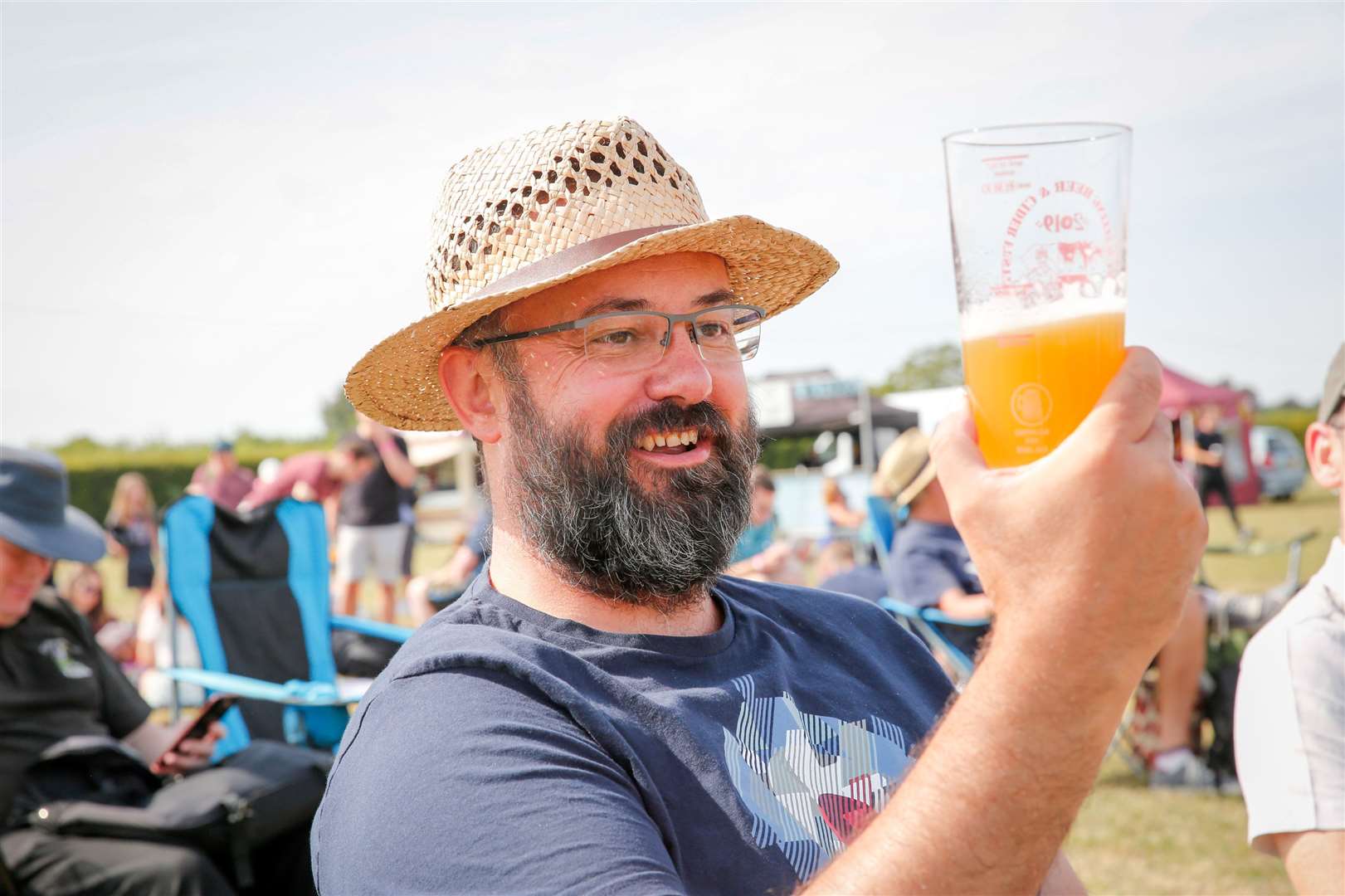 Michael Taylor at last year's East Malling Beer Festival Picture: Matthew Walker