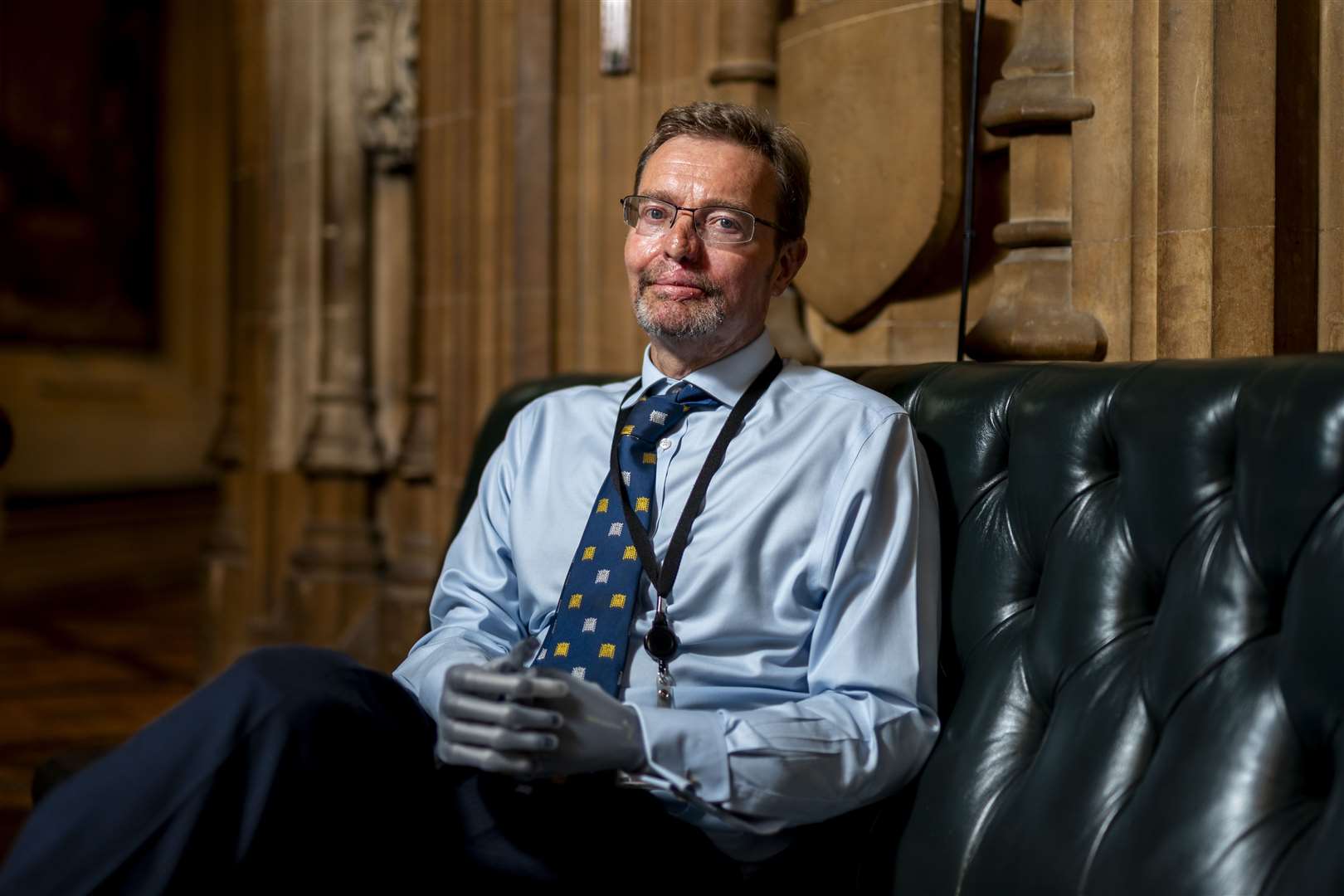 Craig Mackinlay, Conservative MP for South Thanet, poses for a portrait in the Central Lobby of the Palace of Westminster, London (Jordan Pettitt/PA)