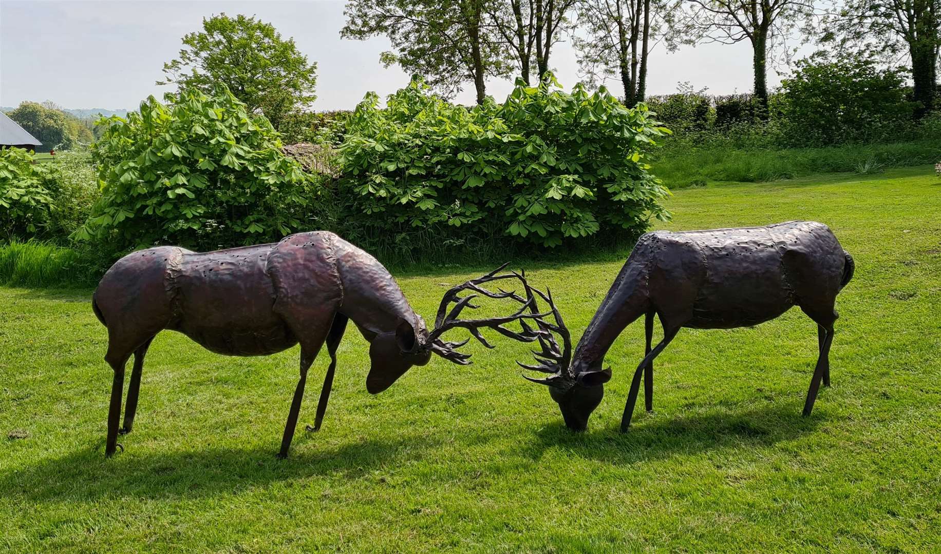 The Rutting Stags sculpture by Emily Stone will be featured at the Sculpture in the Garden event. Picture: Godinton House