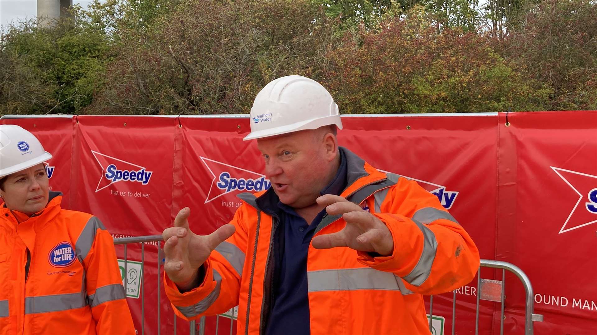 Peter Simmons, the senior project manager installing new mains to the Isle of Sheppey for Southern Water