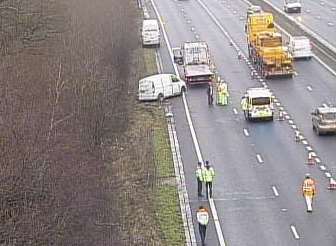 The crash on the M25