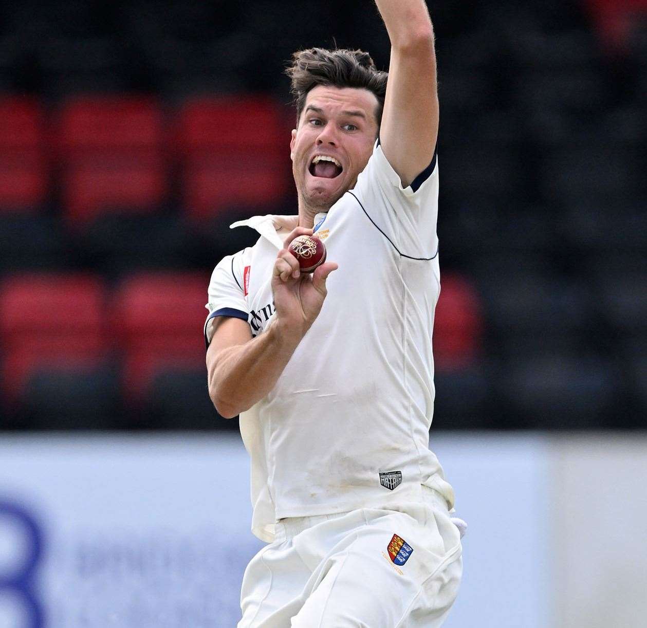 Sandwich Town's Australian overseas all-rounder James Bazley – is to join Kent Spitfires for their One-Day Cup defence. Picture: Keith Gillard