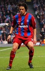 NEW BOY: Gonzalo Sorondo in action for Crystal Palace last season. Picture: BARRY GOODWIN