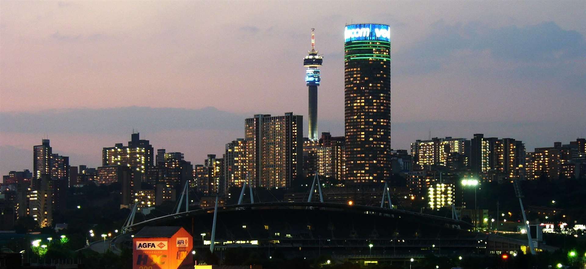 The Johannesburg skyline