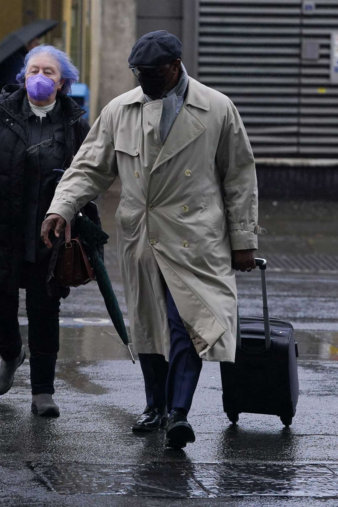 Inspector Charles Ehikioya arrives at a Metropolitan Police misconduct hearing (Lucy North/PA)