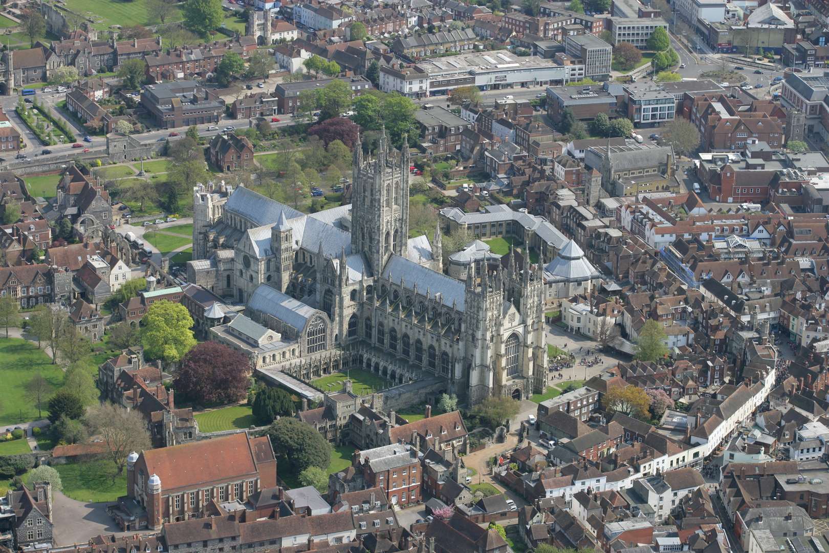 An aerial view Cathedral