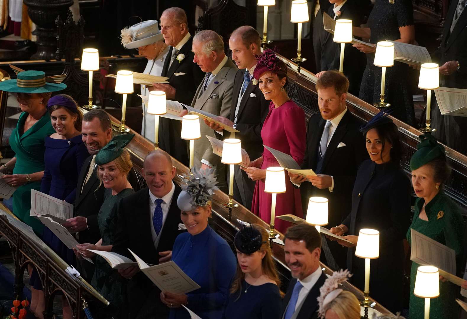 Members of the Royal Family, pictured here with The Queen, will mourn for seven days after the date of her funeral. Photo credit should read: Owen Humphreys/PA Wire.