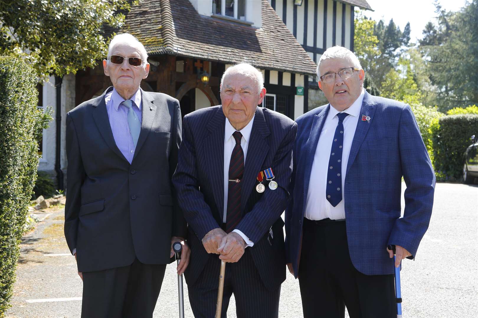 National Firefighters Memorial Day. From left: retired firefighters Peter Whent, Don Bates and Tony Bush
