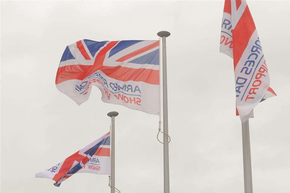 Flag raising for Armed Forces Day