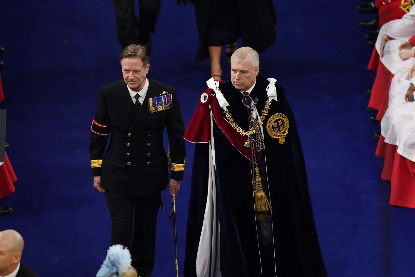 The Duke of York in his ceremonial robes (Andrew Matthews/PA)