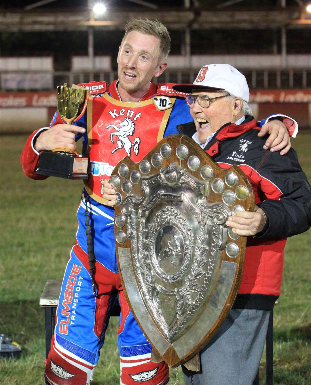 Kent Kings co-promoter Len Silver, right, can't wait to get started Picture: Geoff Hunt