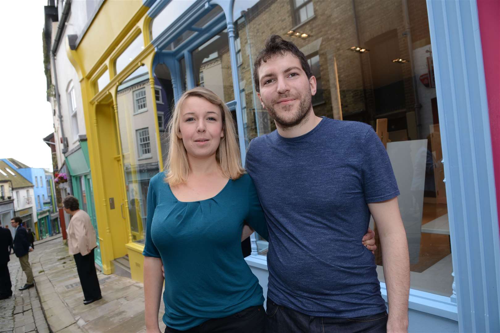 Stephen Brothwell and Alice Larkin opened Steep Street Coffee House along the Old High Street in Folkestone. Picture: Gary Browne