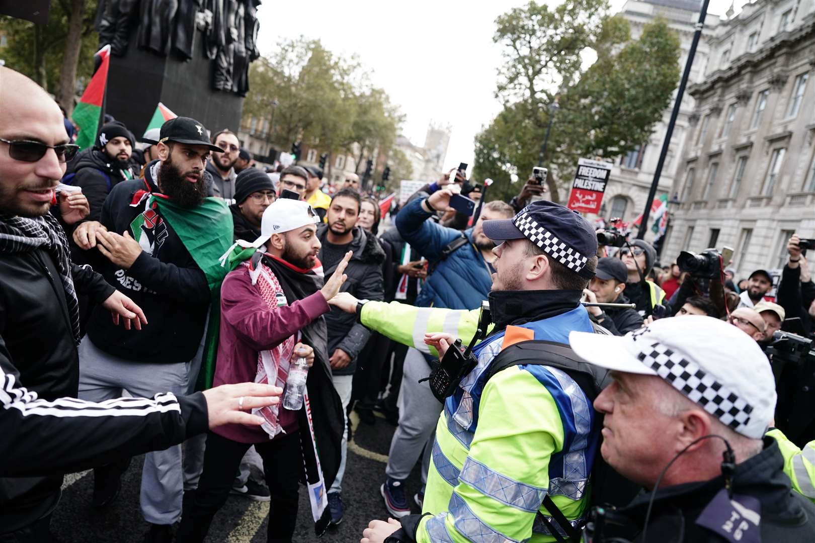 A large police presence is expected (Jordan Pettitt/PA)