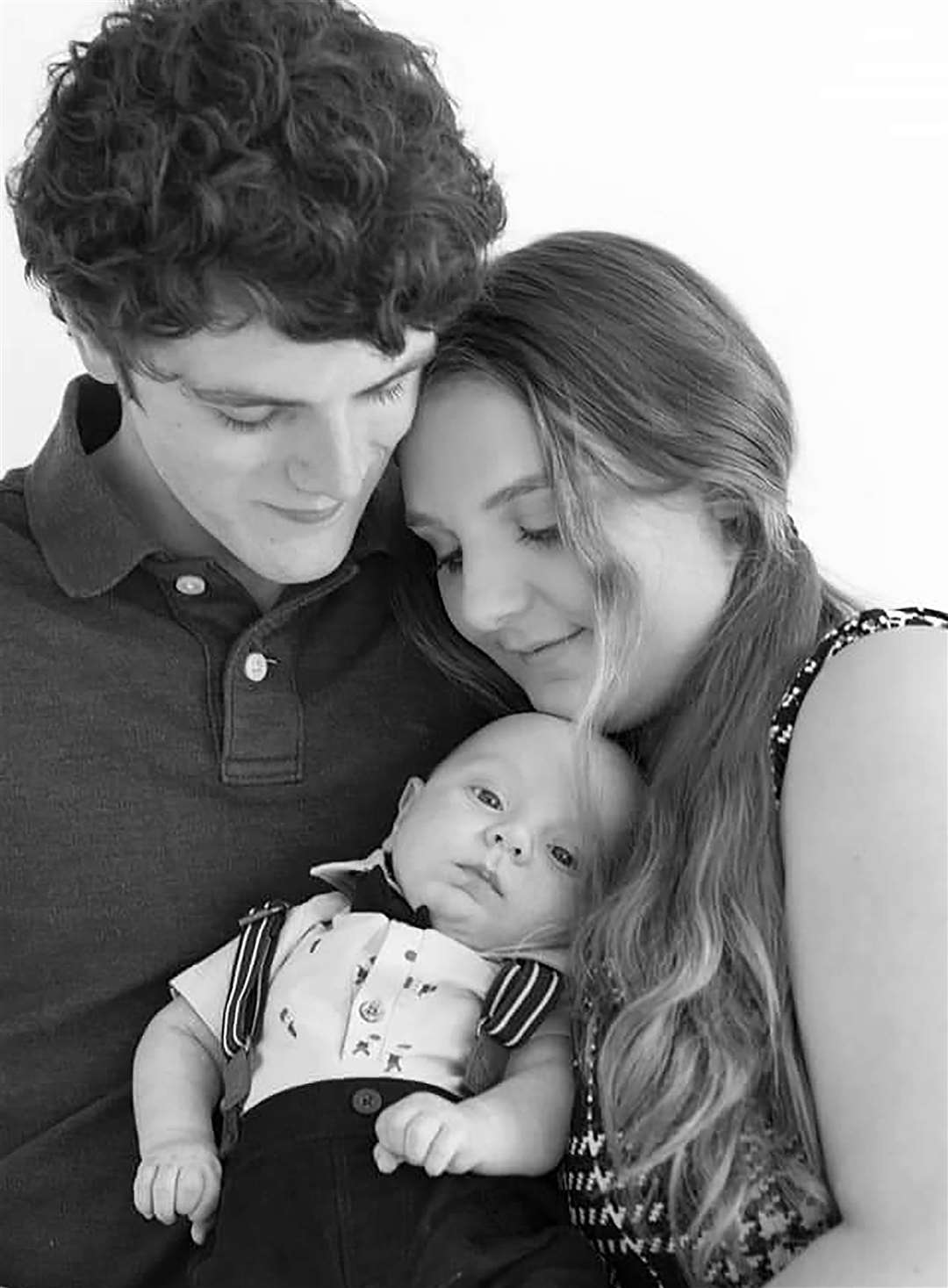 Rosie-Mae Walton and Wes Powell are planning their first Christmas with baby Marley who has Type 1 spinal muscular atrophy – a condition similar to motor neurone disease (Family handout/PA)