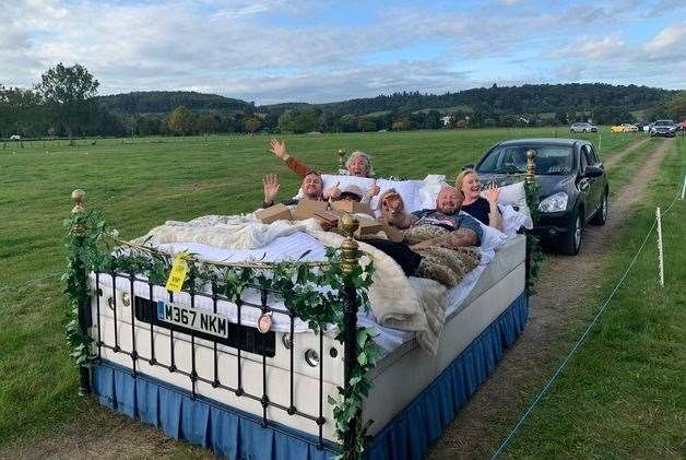Settling back in style at Tom Kerridge's Drive-In Garden Party Picture: Edd Cope