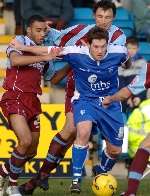 Tommy Black battles for possession. Picture: GRANT FALVEY