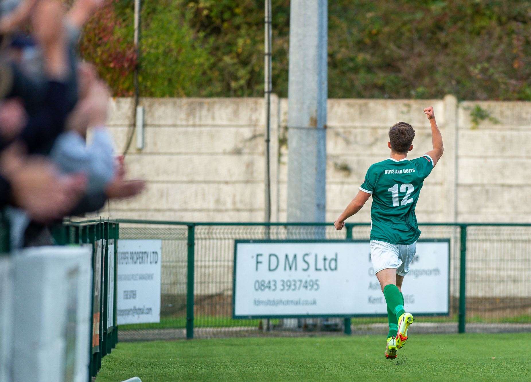 Johan ter Horst celebrates his goal against Whitstable Picture: Ian Scammell