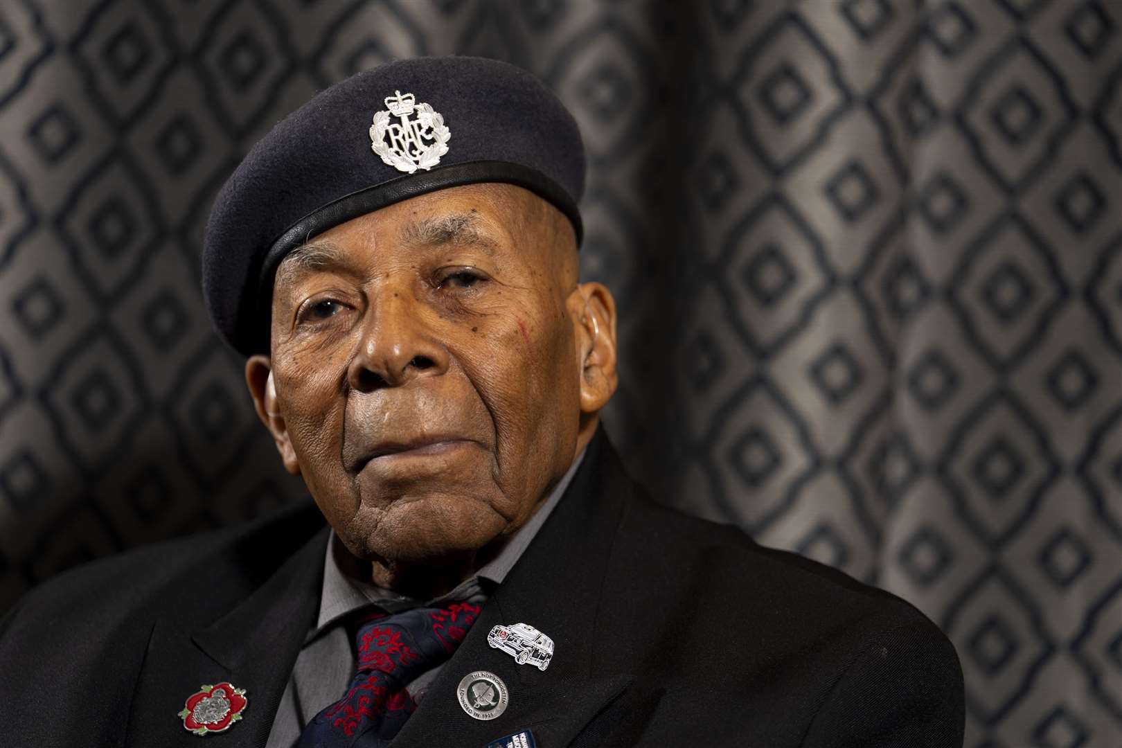 Gilbert Clarke, 98 born in Montego Bay, Jamaica, in 1925 and lied about his age to join the RAF in 1943 (Jordan Pettitt/PA)