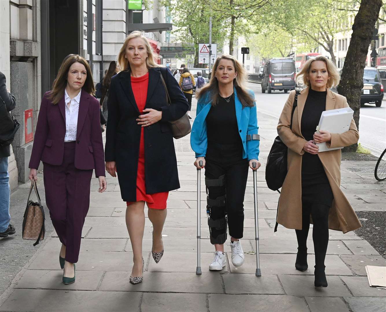 Annita McVeigh, Martine Croxall, Karin Giannone and Kasia Madera (PA)