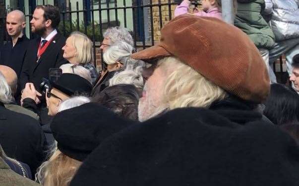 Boomtown Rats frontman Bob Geldof was in the crowd