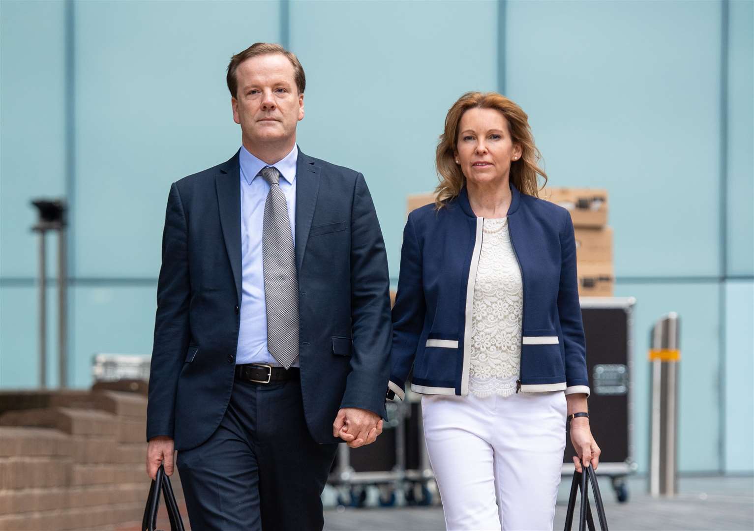 Charlie and Natalie Elphicke (Dominic Lipinski/PA)