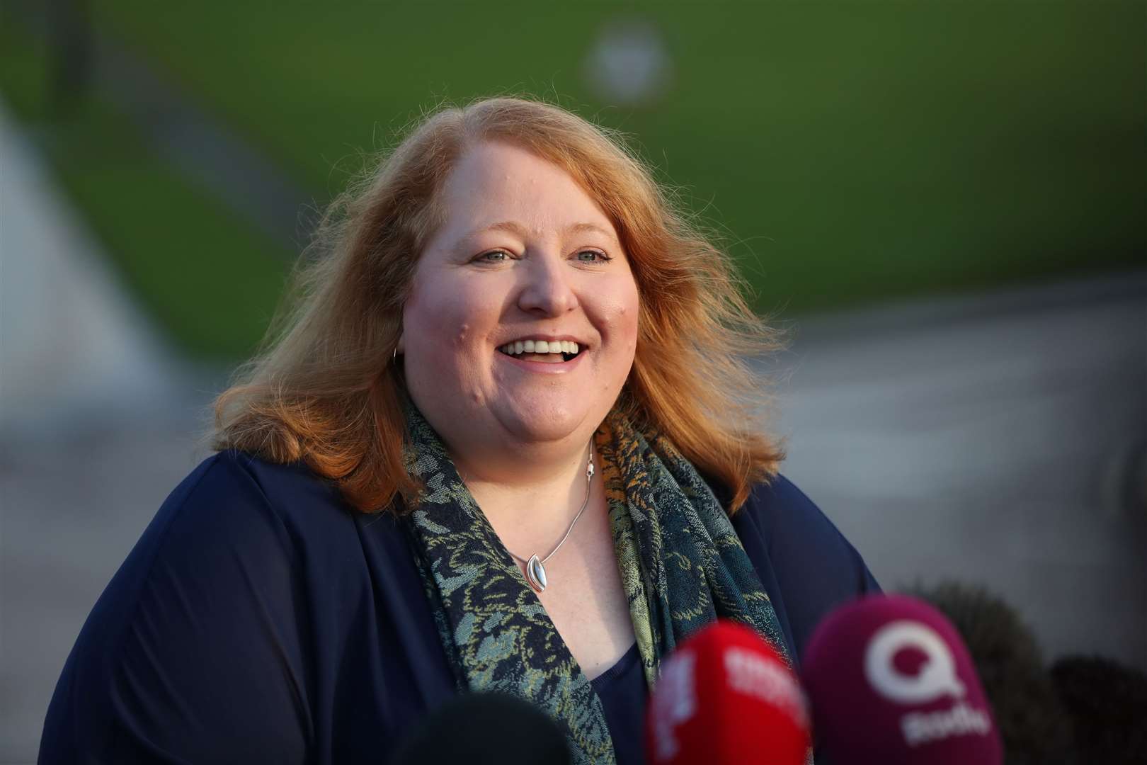 Alliance Party Leader Naomi Long said Arlene Foster was the first unionist politician to speak to her after she received a death threat (Niall Carson/PA)