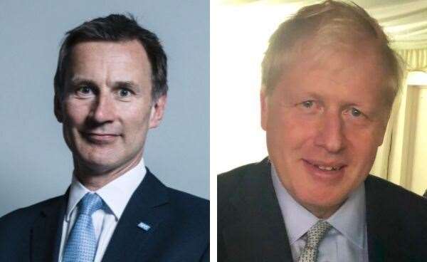Boris Johnson and Jeremy Hunt will be in Kent later