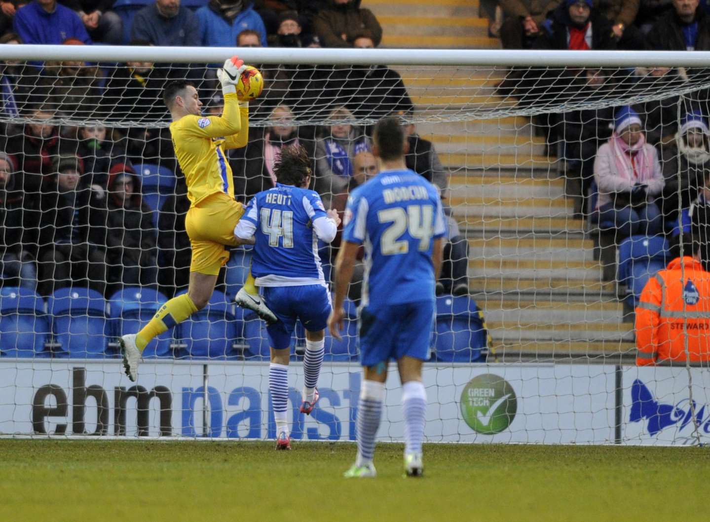 Stuart Nelson holds on under pressure Picture: Barry Goodwin