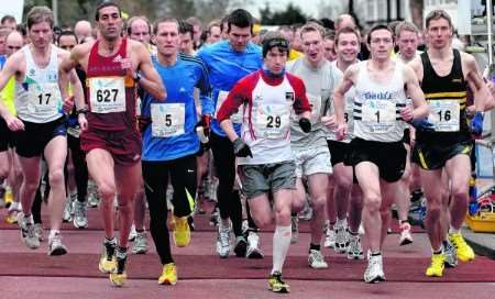 Runners set-off at the start of Sunday's race