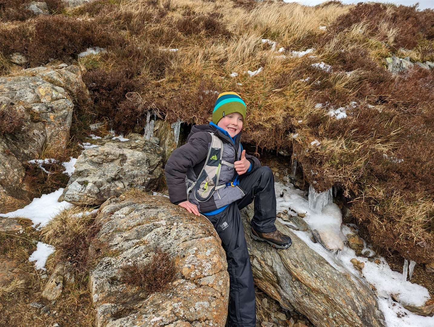 Cian Paton only has one more climb to go – Pen-y-fan (Christopher Paton/PA)