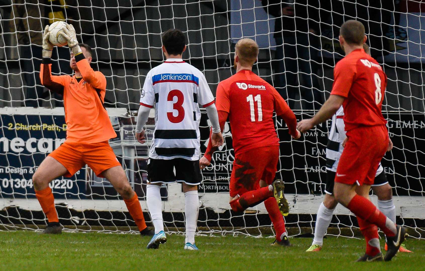 Action from Deal against Binfield in last season's FA Vase. The winners of this year's clash will be on the road in the Fourth Round. Picture: Alan Langley (43652994)