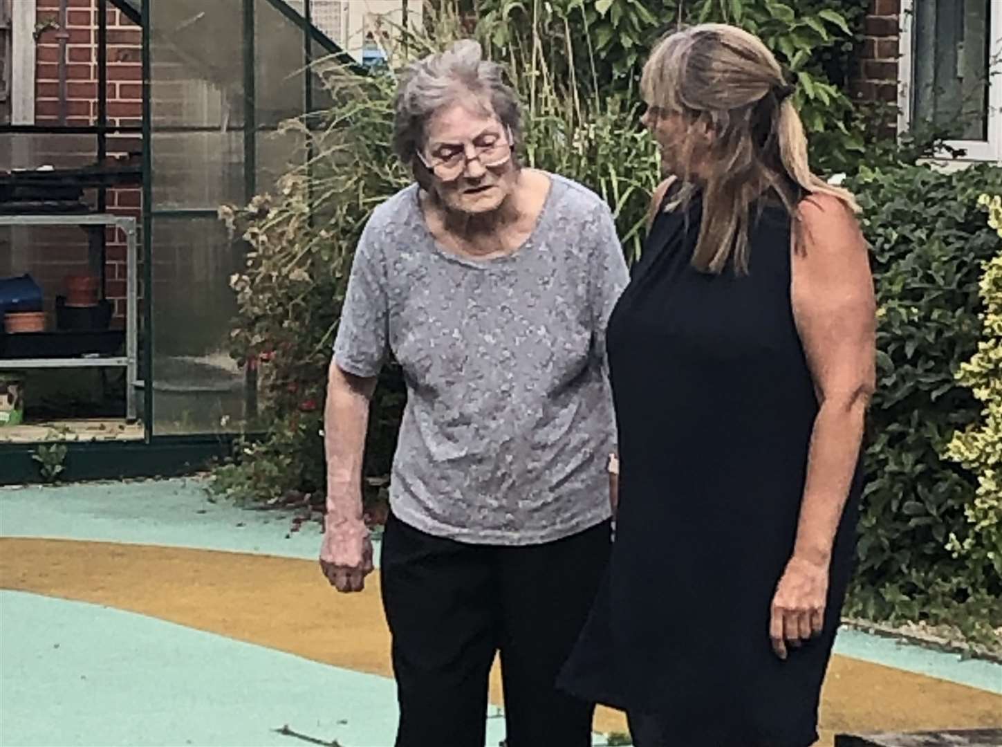 Joyce Ashbrooke and her daughter Christine Sims at Sittingbourne's Frank Lloyd dementia unit